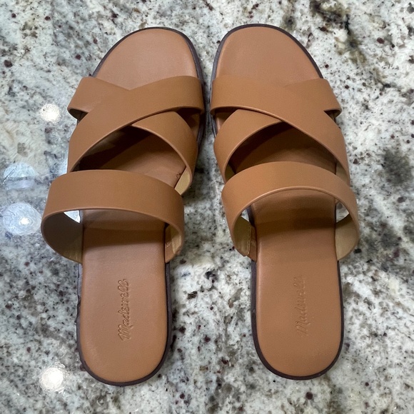 Madewell Desert Camel / Tan Mena Slide Sandal (Size 7) - Picture 2 of 6